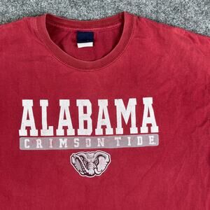 Alabama Crimson Tide T-Shirt Mens XL Red Elephant Logo College Football Graphic
